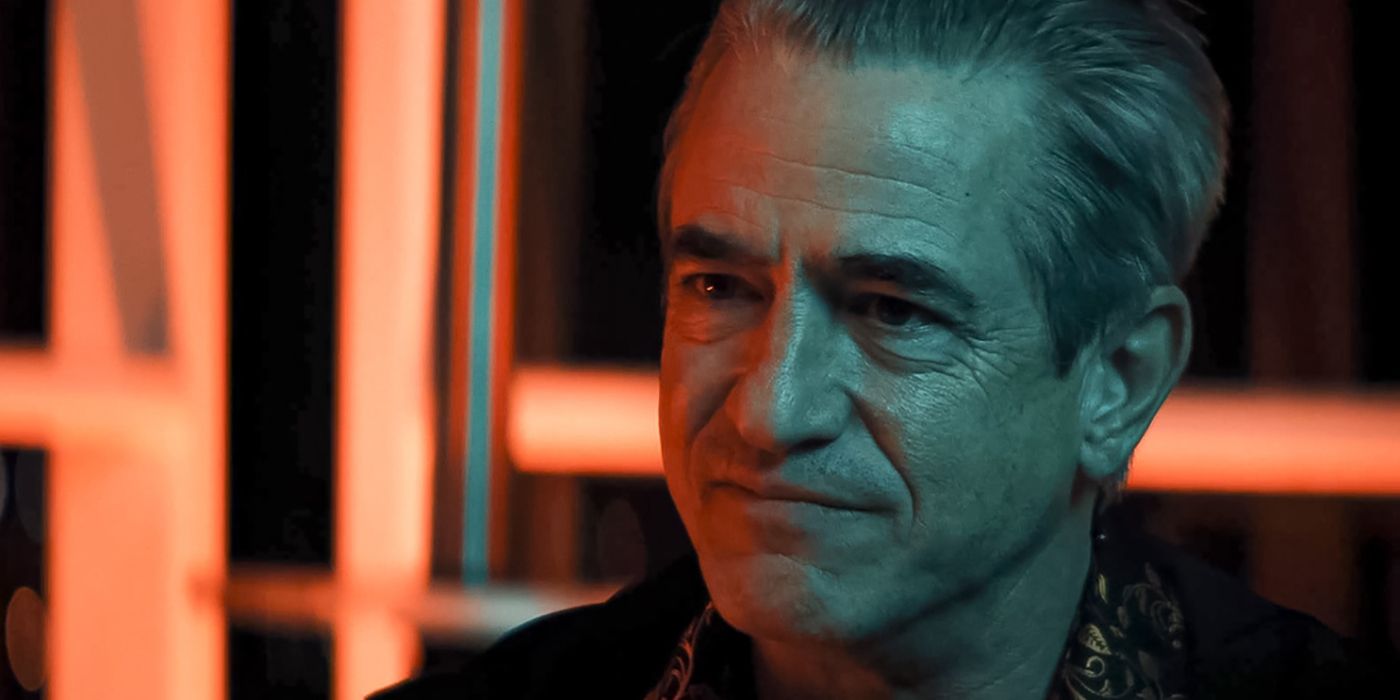 Dermot Mulroney as Sage looking smug in Lights Out