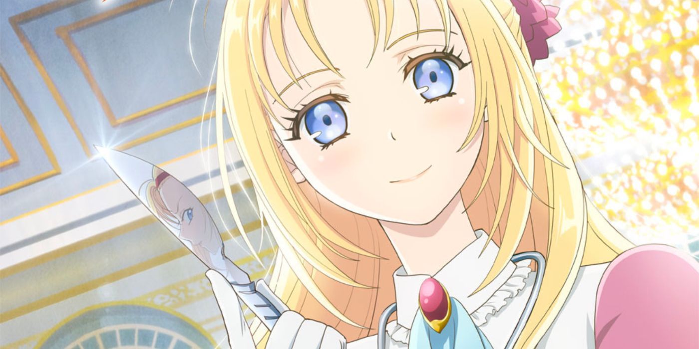 Doctor Elise key visual featuring the lead character holding a scalpel with a reflection in it