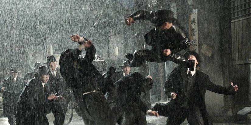 Donnie Yen doing split kick in Legend of the Fist_ return of Chen Zhen