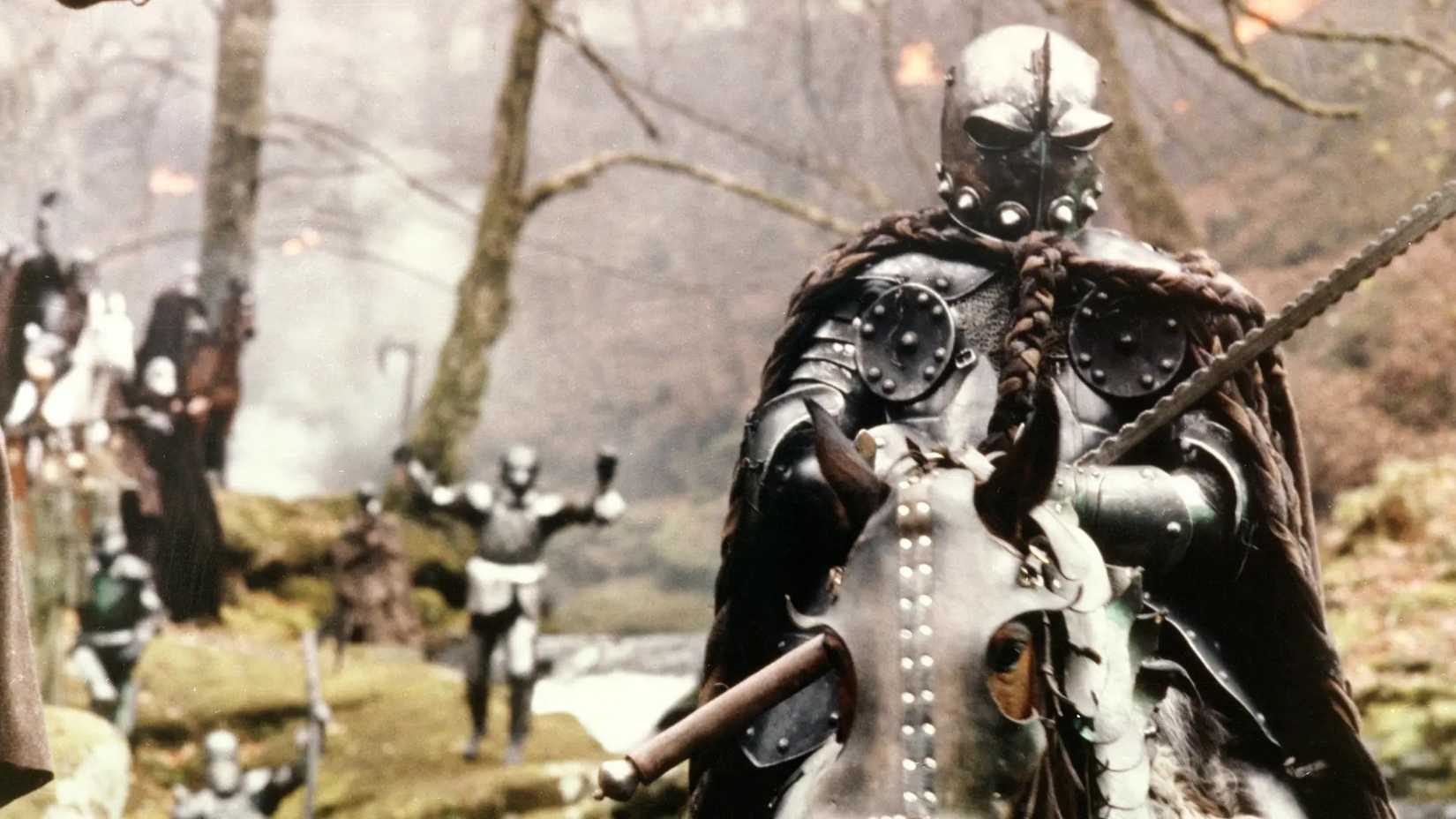 A knight on horseback in Excalibur