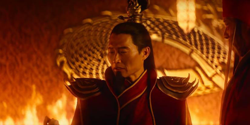 Fire Lord Ozai browsing a war map in Netflix's Avatar: The Last Airbender finale