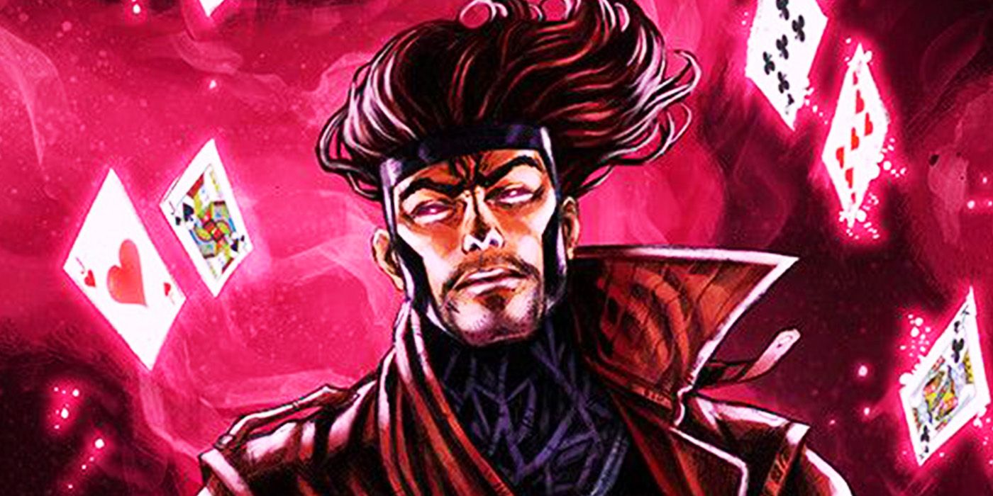 Gambit with playing cards in Marvel Comics