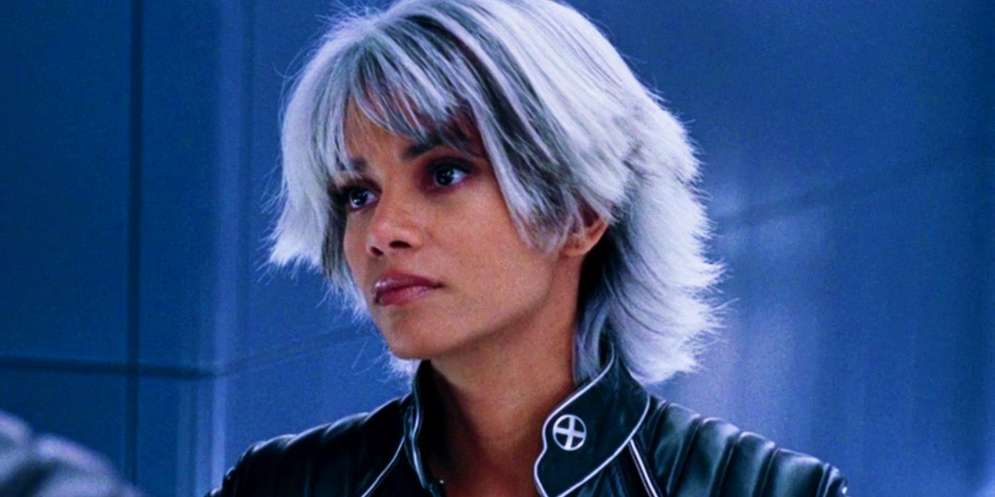 Halle Berry's Storm with styled hair in X2