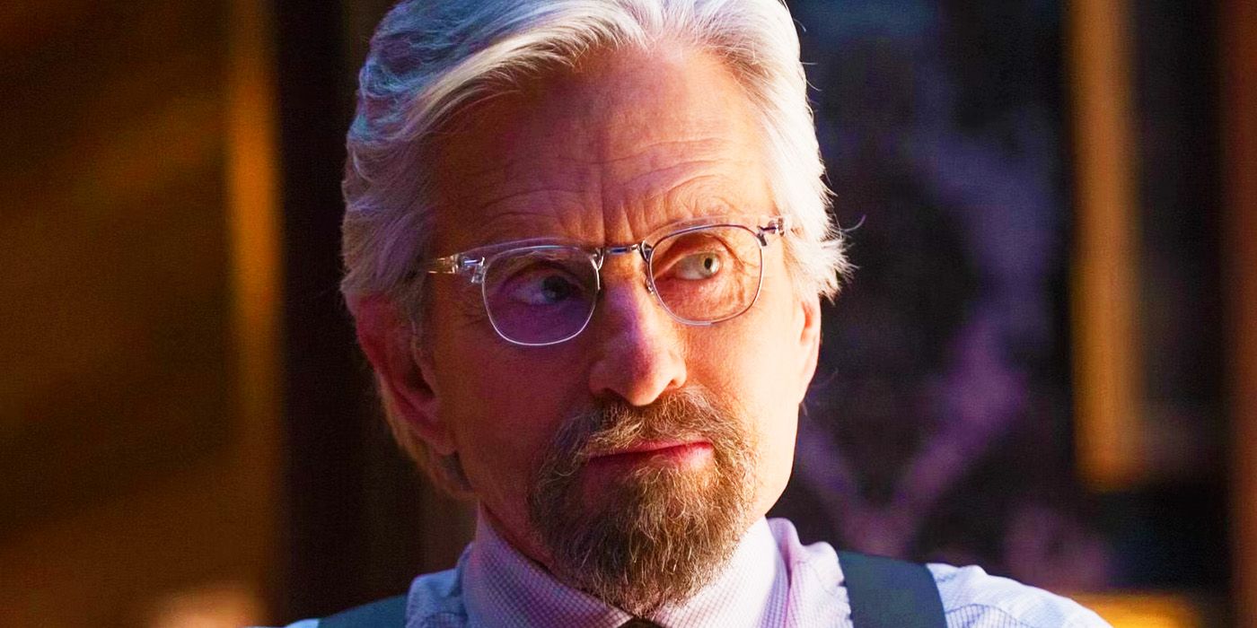 Michael Douglas as Hank Pym mentoring Scott Lang in the present day in Ant-Man (2015)