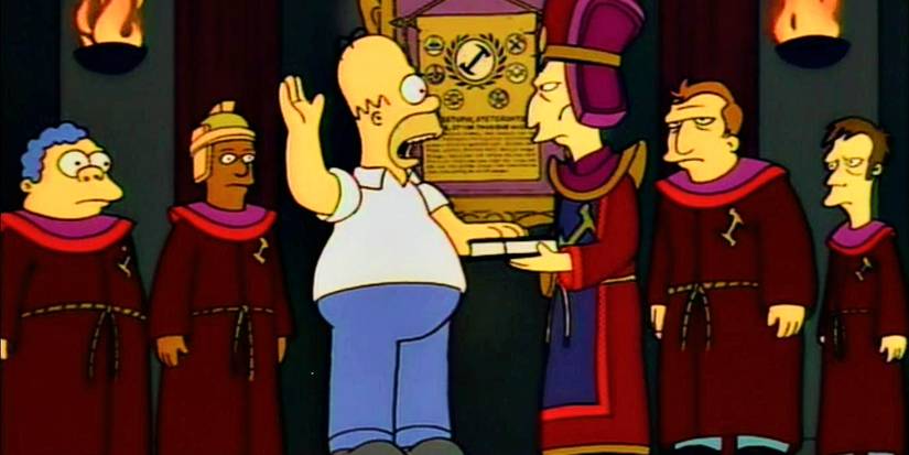 Homer é iniciado nos Stonecutters no episódio