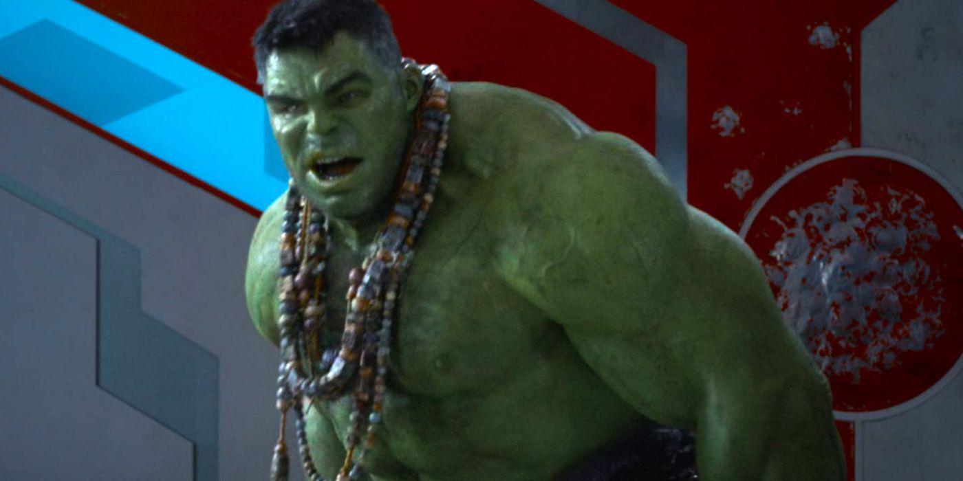 Mark Ruffalo as Hulk looking angry on Sakaar in Thor: Ragnarok