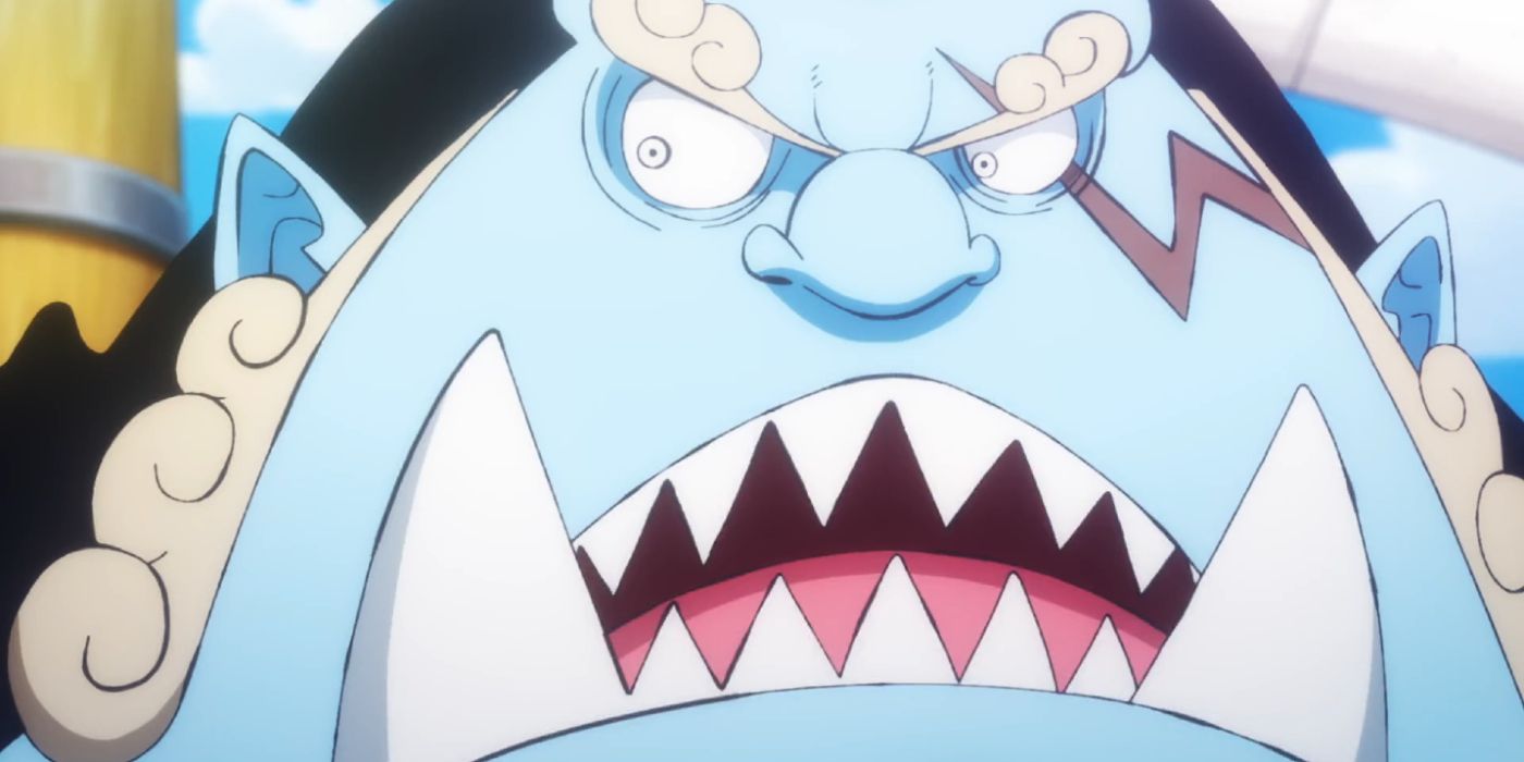 Jinbe's reaction to hearing Luffy's dream in One Piece