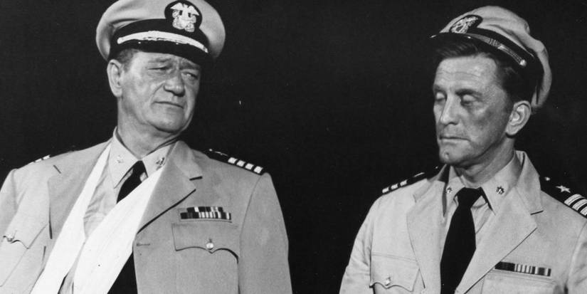 John Wayne e Kirk Douglas em In Harm's Way
