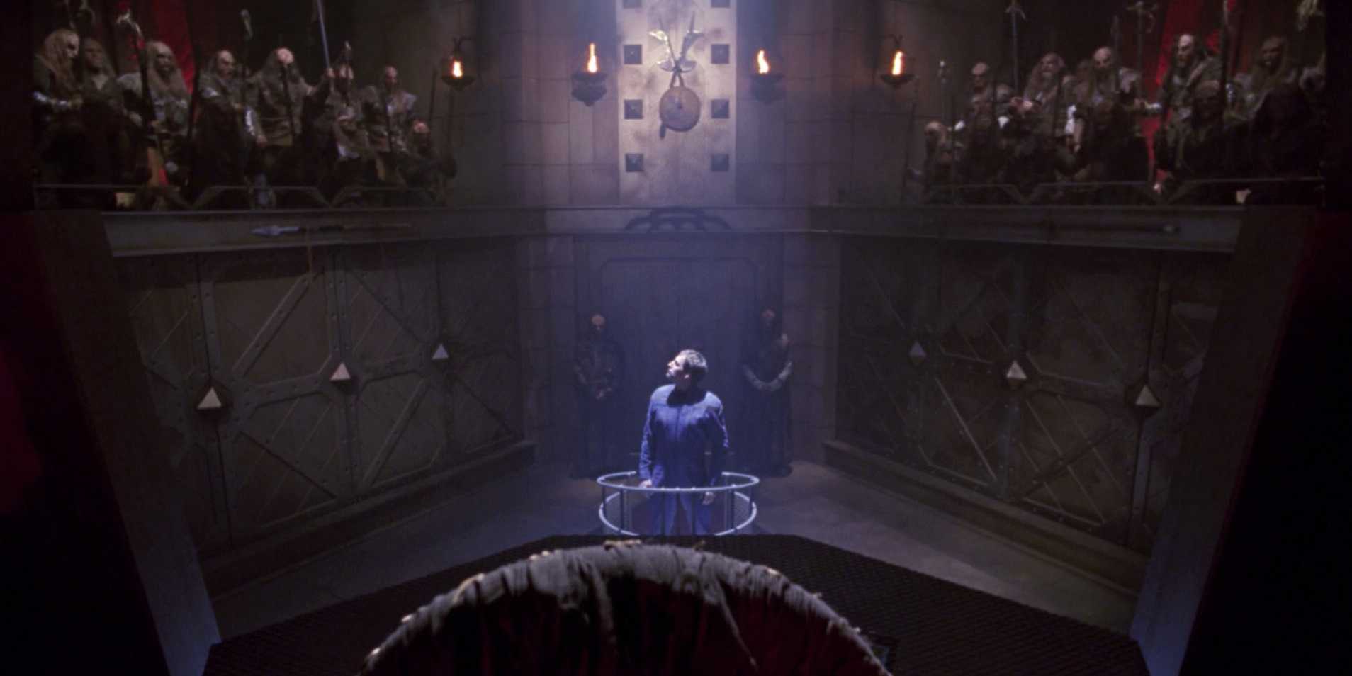 Star Trek: Enterprise. Judgment. Klingon tribunal. Scott Bakula as Captain Jonathan Archer.
