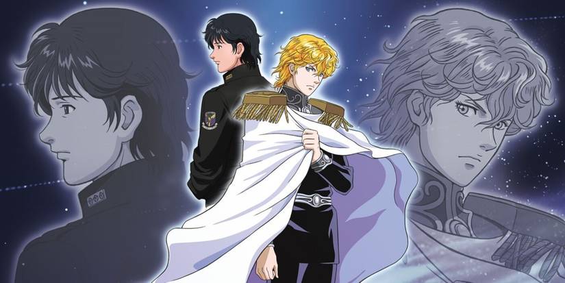 Legend of the Galactic Heroes image of Wen-li and Reinhard next to each other