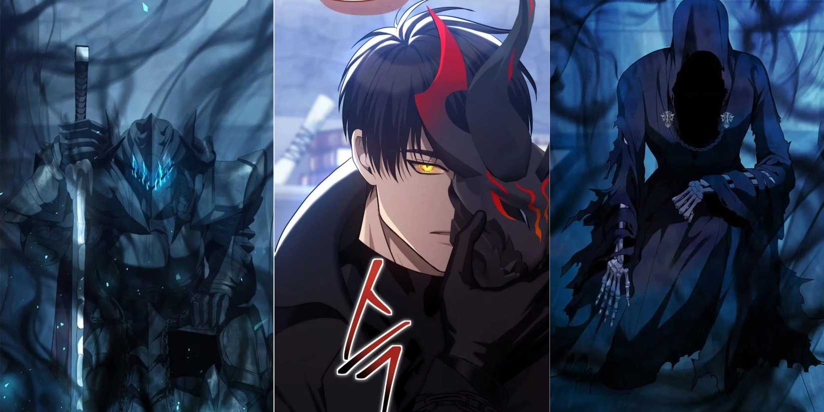 Second Life Ranker, Yeonwoo with his death knight Shannon and Lich, Voo.