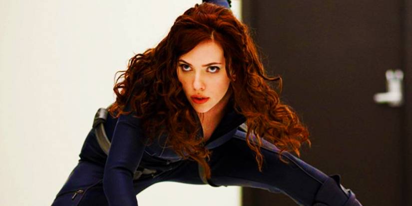 Natasha Romanoff doing spy stuff in Iron Man 2