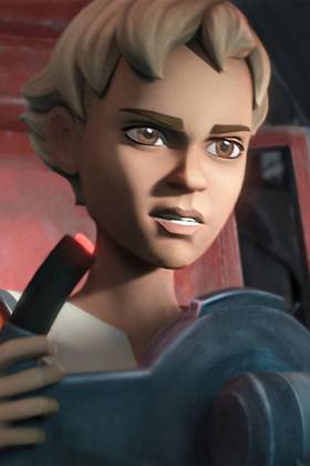 Omega Driving a Ship in Star Wars the Bad Batch