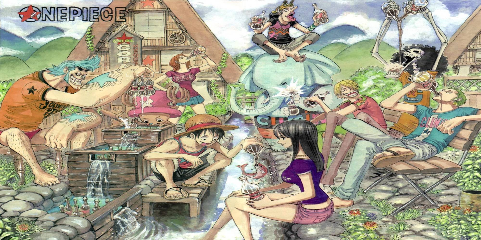 Luffy Racing Color Spread 10 Best One Piece Manga Covers