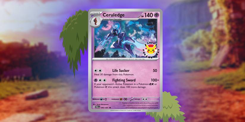 2024 pokemon day promo card Pokemon TCG: Ceruledge Pokemon Day 2024 Stamped Promo Card 040/091 main image 0