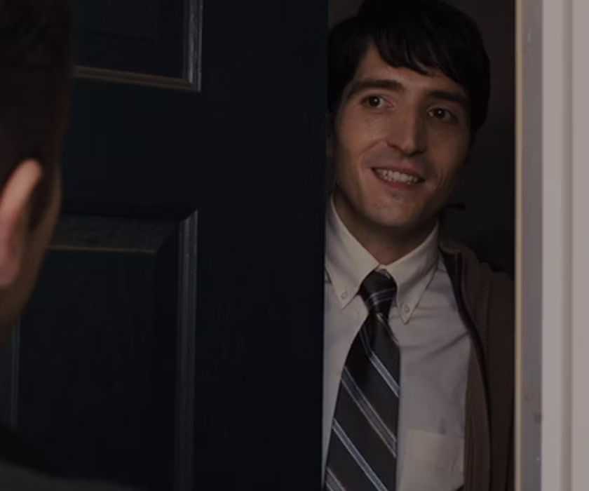 Bob Taylor looking nervous in a doorway Prisoners (2013) (1)-1