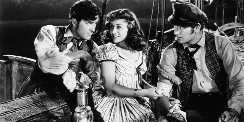 Ray Milland Paullette Goddard and John Wayne in Reap the Wild Wind