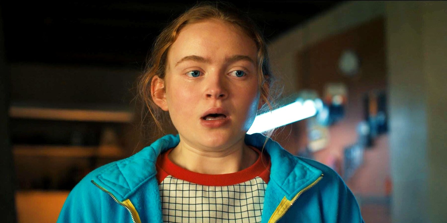 Sadie Sink looking worried as Max in Stranger Things season 4