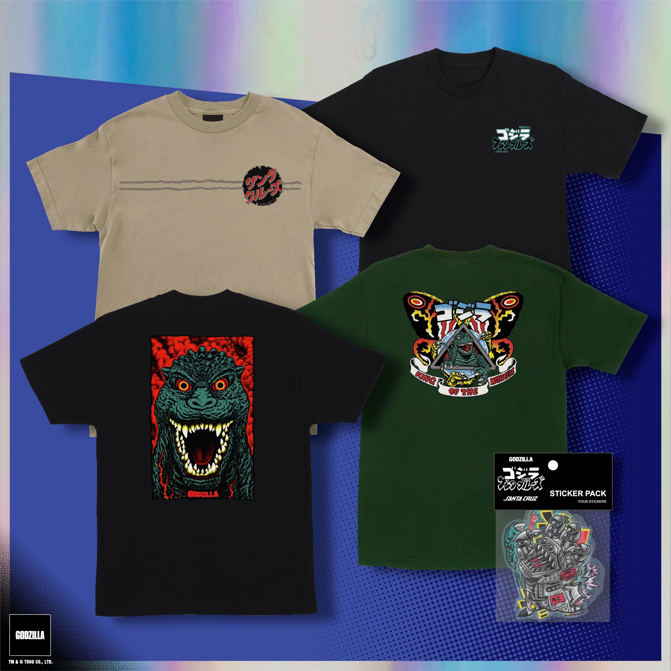 Santa Cruz Skateboards Reveals Godzilla 70th Anniversary Collaboration