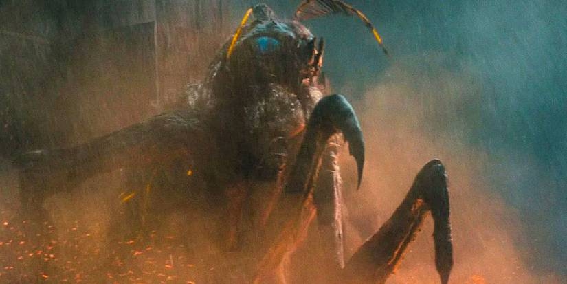 Mothra ferida em Godzilla: Rei dos Monstros