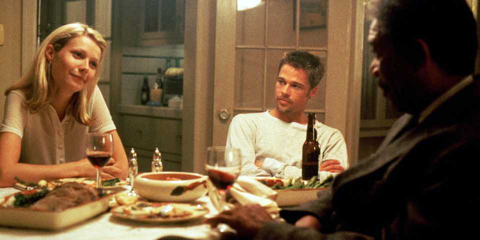 Se7en Tracy Mills and Somerset having dinner together