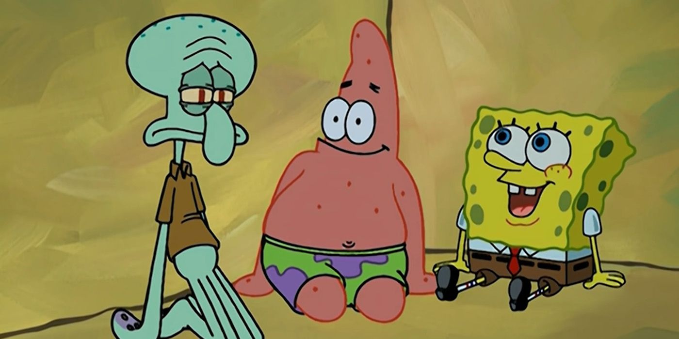 SpongeBob con Squidward e Patrick