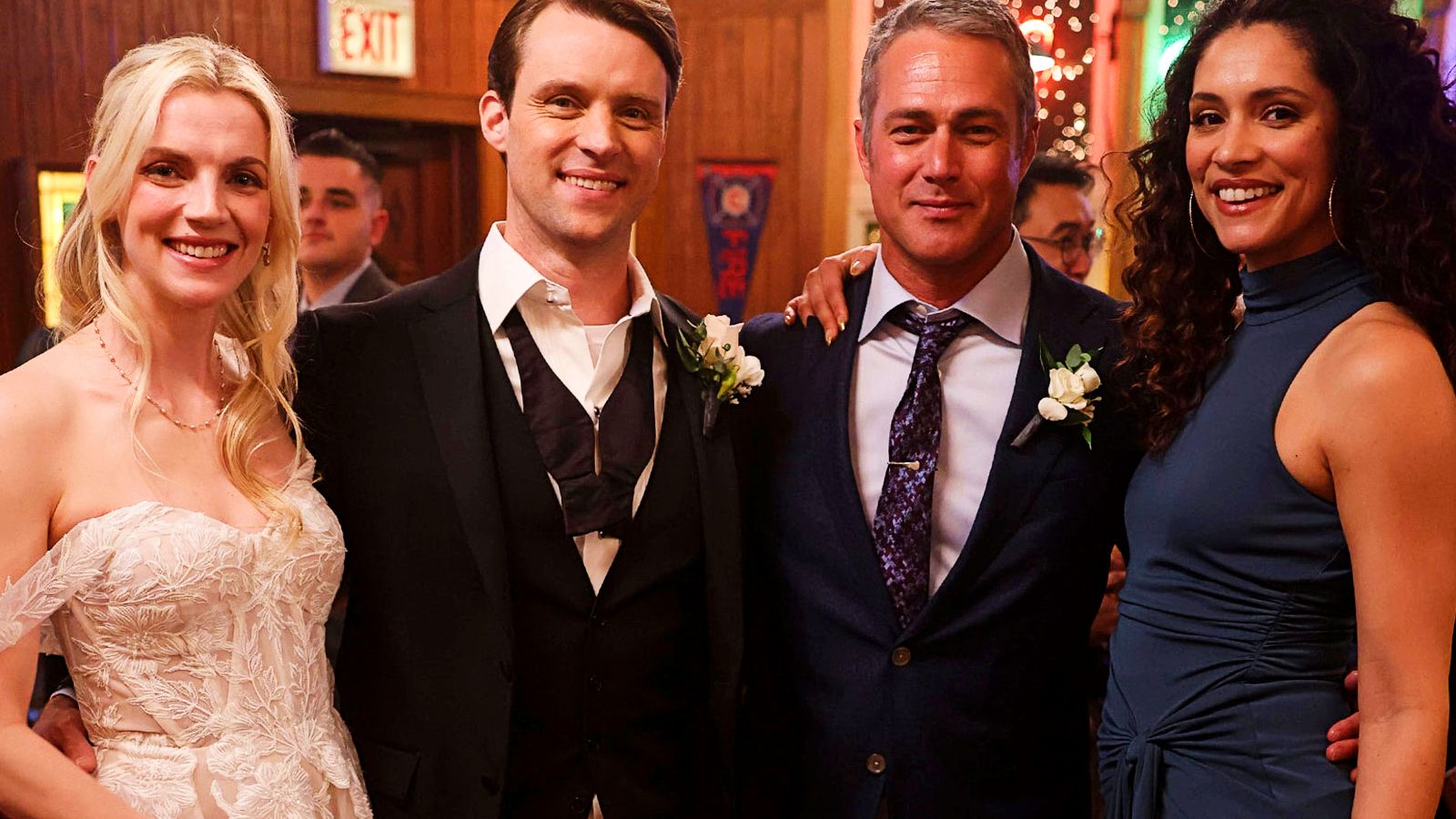 Sylvie Brett, Matt Casey, Kelly Severide, and Stella Kidd in Chicago Fire