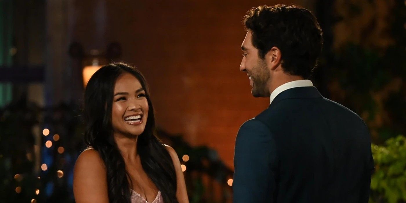 The Bachelor Season 28 Contestant Jenn Tran Meeting Joey Graziadei On Premiere Night