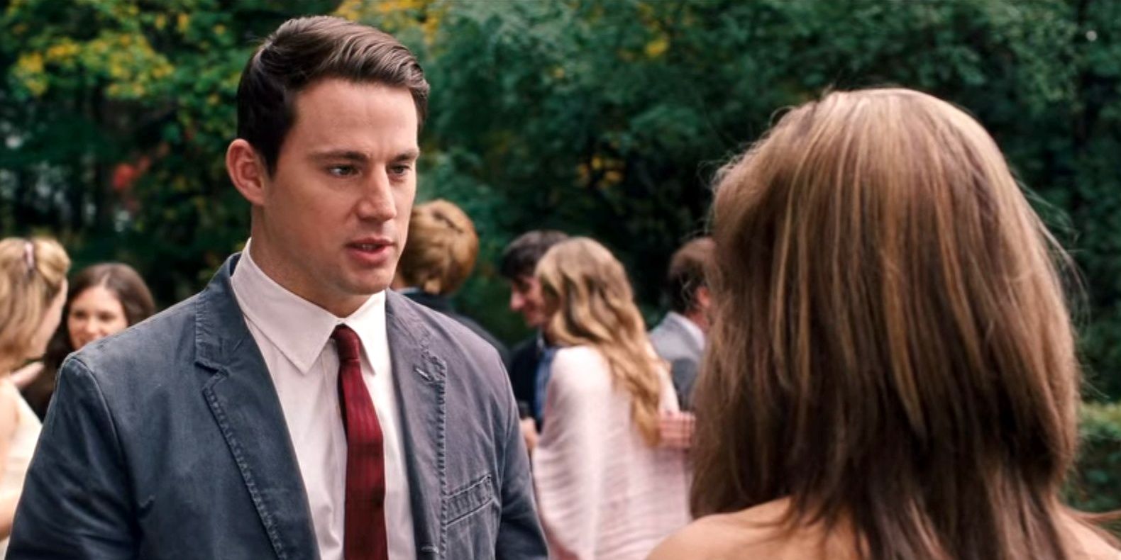 Channing Tatum as Leo Collins at a wedding in The Vow.