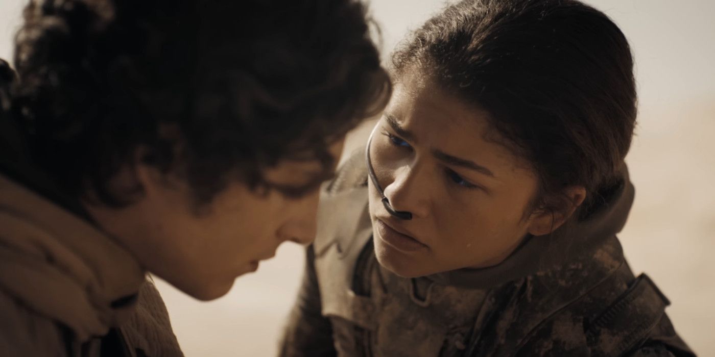 Timothée Chalamet and Zendaya in Dune Part Two