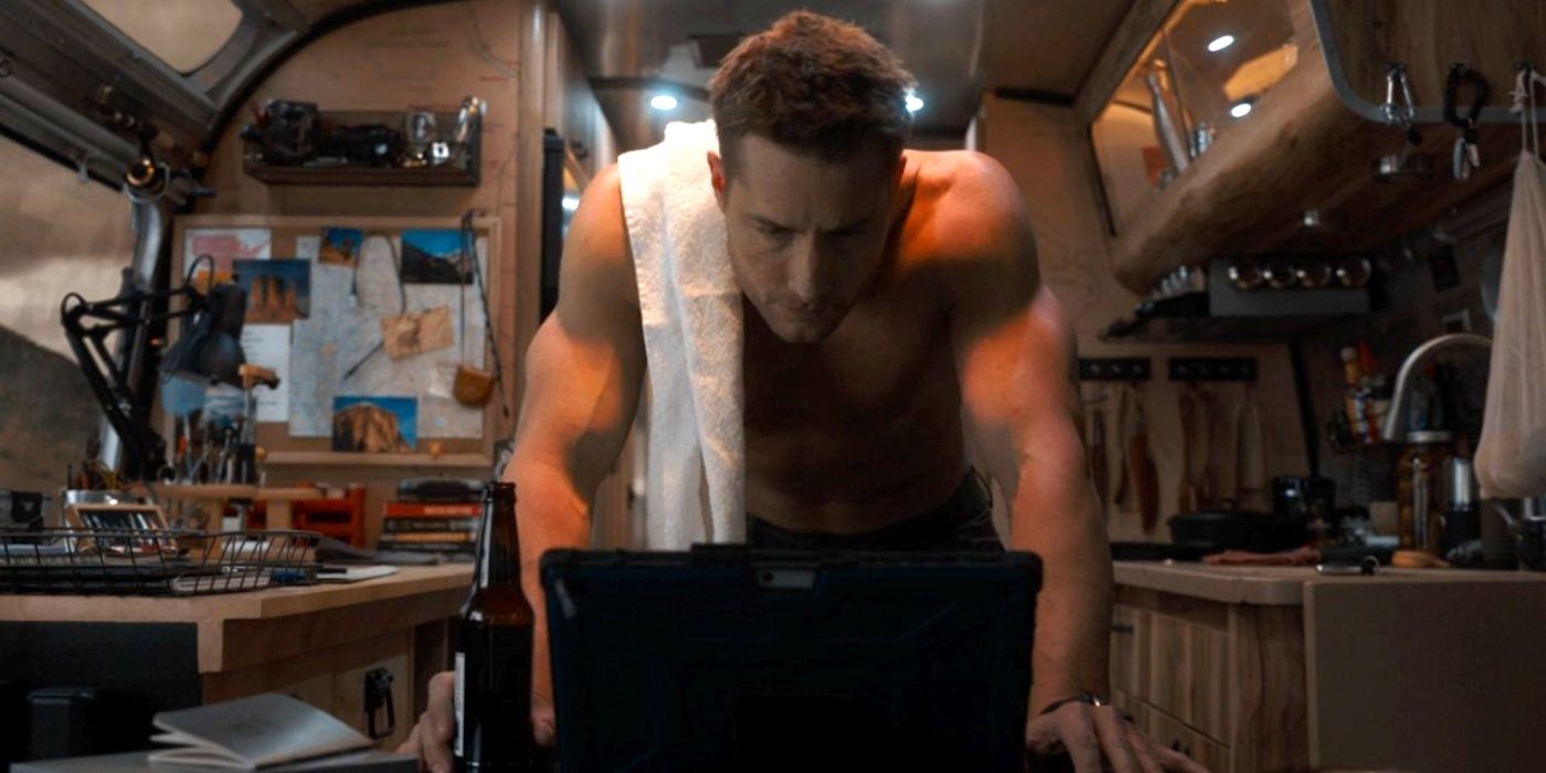 Justin Hartley as Colter Shaw in Tracker season 1, episode 1.