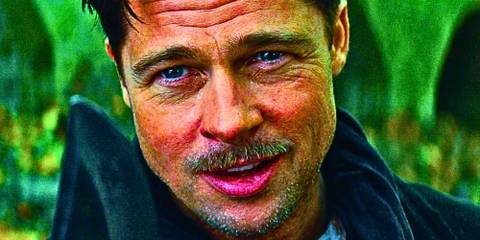 A close-up of Brad Pitt as Lt. Aldo Raine in Inglourious Basterds 