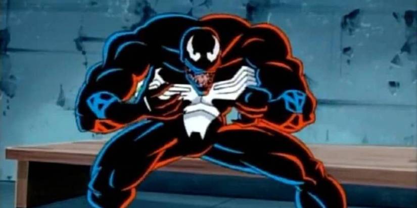 Venom curvado em Spider-Man The Animated Series