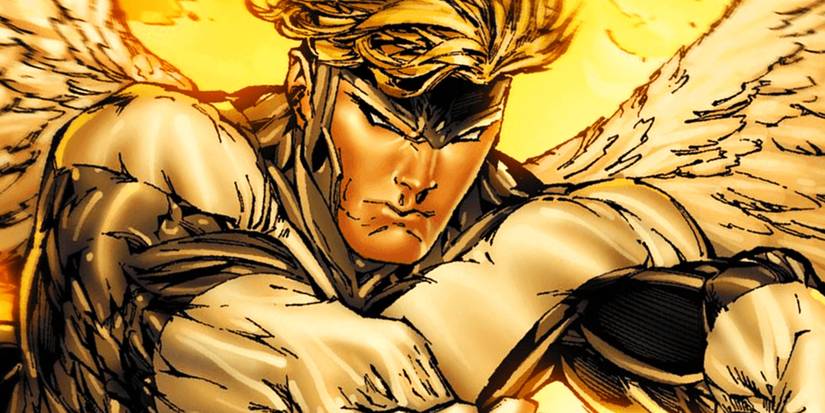 Warren Worthington III's Angel flying in Marvel Comics