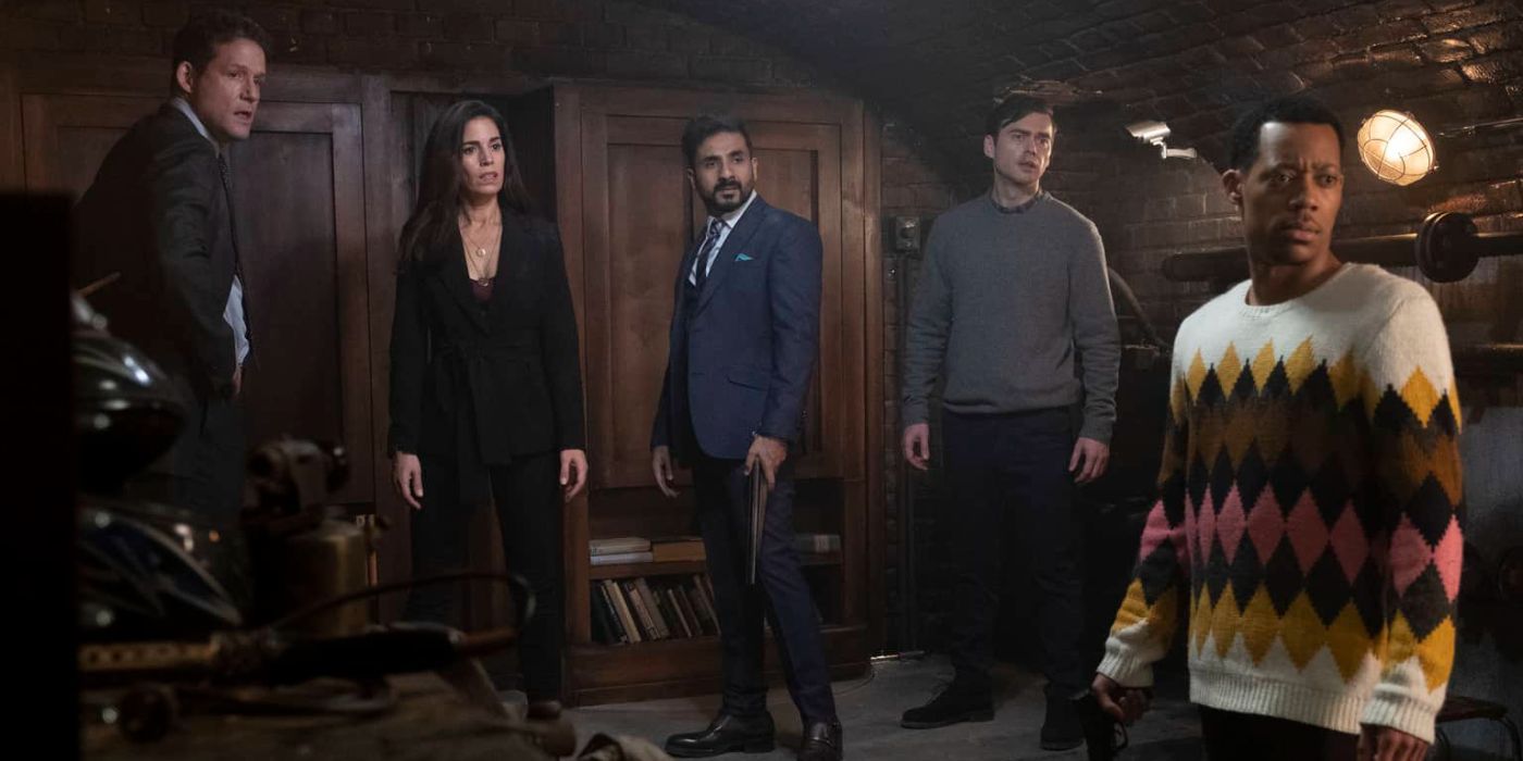 Will's special agent team all standing together in the Whiskey Cavalier seasonn finale.