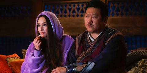 Wong watching The Sopranos with Madisynn in She-Hulk Attorney at Law