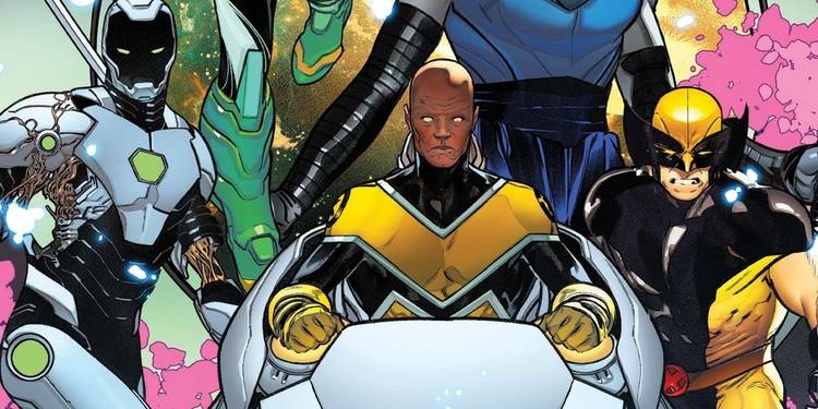 X-Men including Synch and Wolverine, from Rise of the Powers of X.