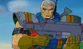 x-men the animated series Cable holding a gun
