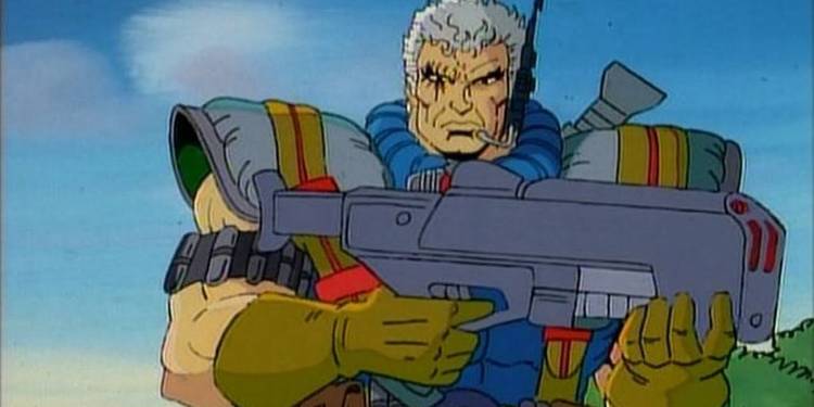 x-men the animated series Cable holding a gun