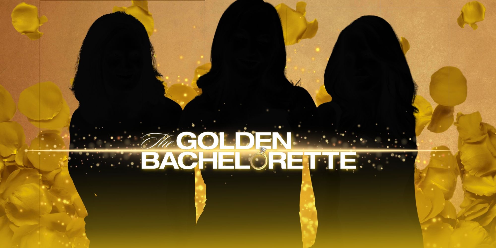 The Golden Bachelorette Logo With Mystery Women Montage