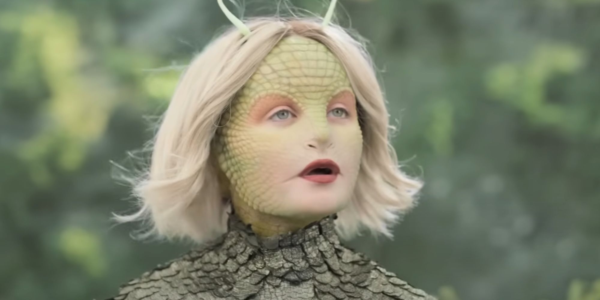 Millie Gibson as an insectoid version of Ruby Sunday in Doctor Who.