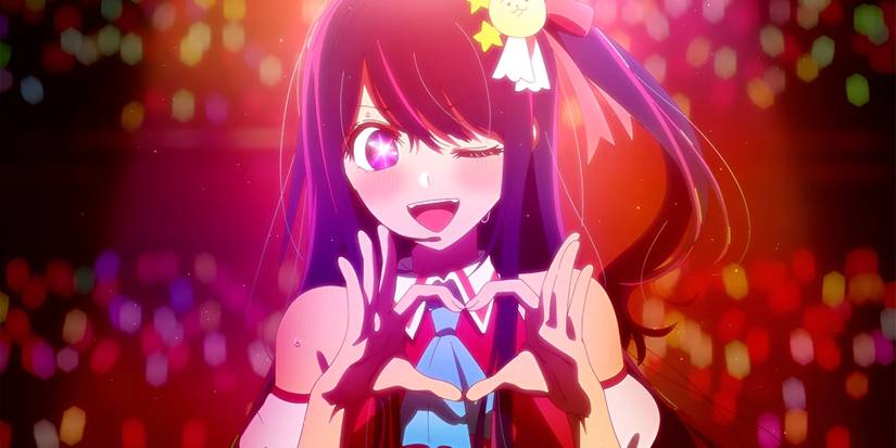 Ai Hoshino performs as an idol in a DVD watched by Doctor Gorou Amamiya in Oshi no Ko.
