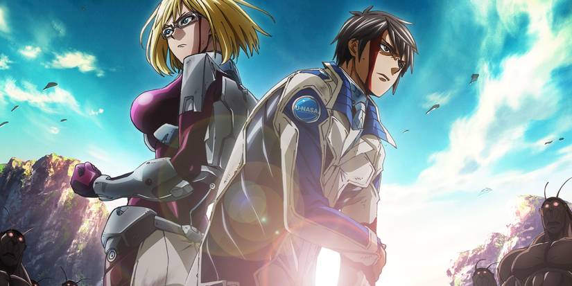 Akari Hizamaru and Michelle Davis in Terra Formars