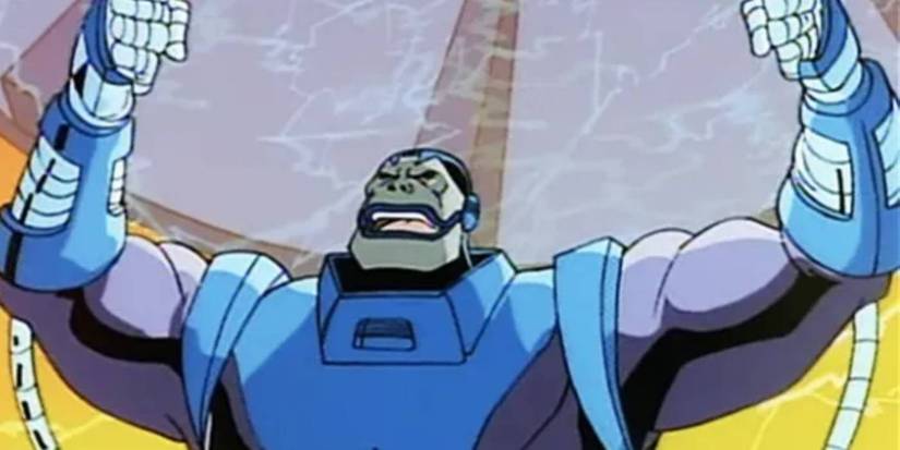 Apocalypse raising fists in X-Men The Animated Series