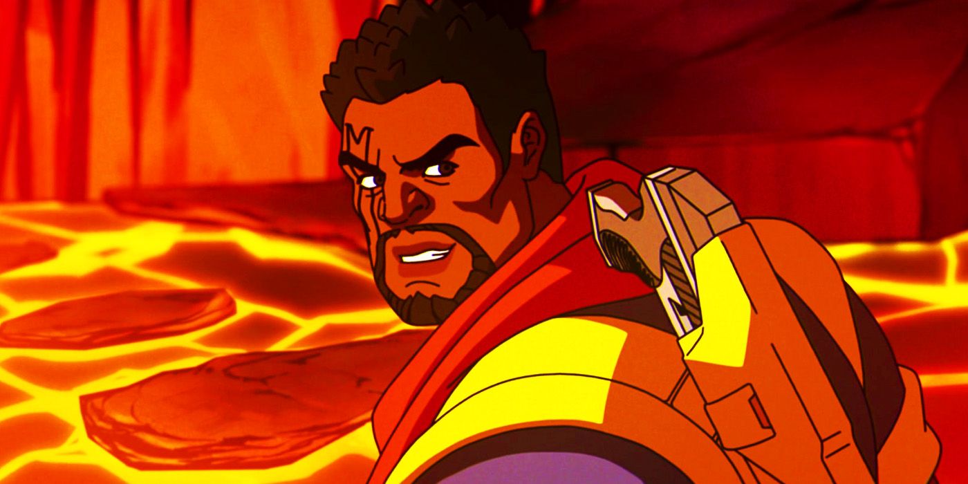 Bishop surrounded by lava in X-Men '97 episode 3