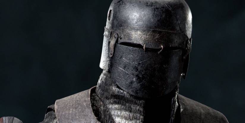 Cardo, um Cavaleiro de Ren em Star Wars, com seu canhão de braço