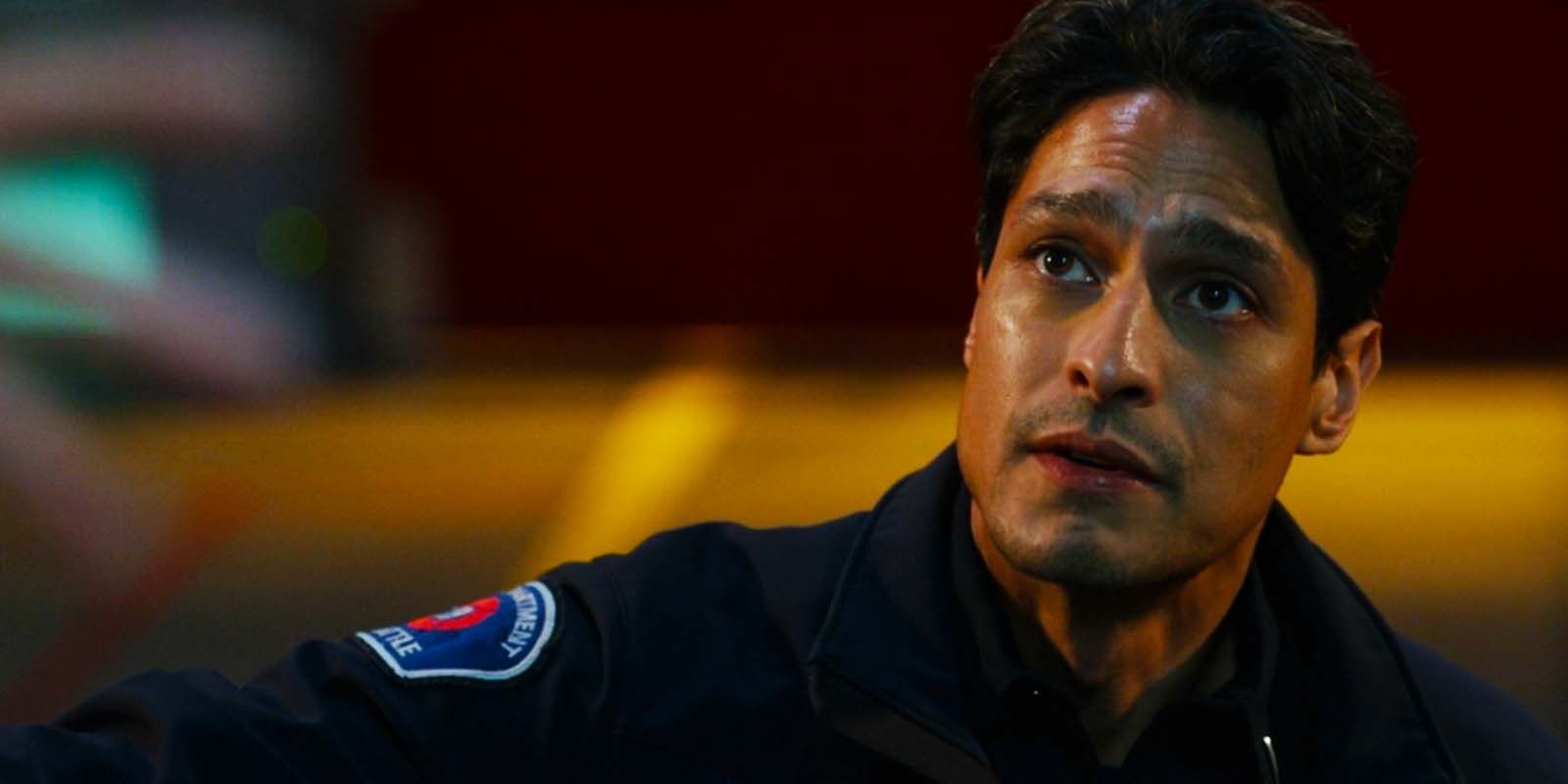 Carlos Miranda as Lieutenant Theo Ruiz in Station 19 season 7 episode 1