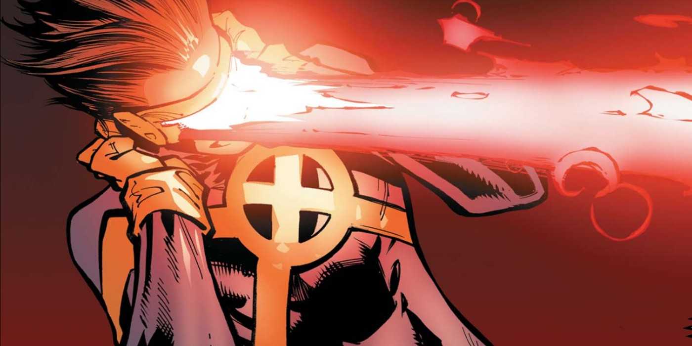 Teen Cyclops shoots optic blasts.