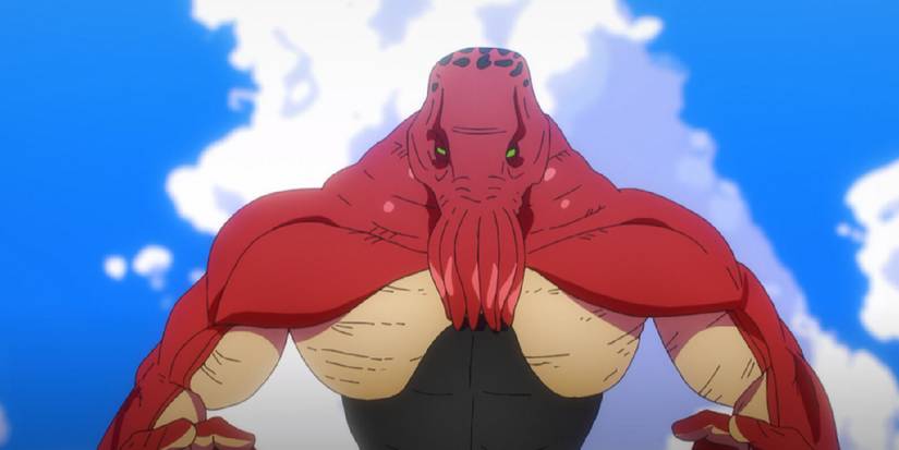 Dagon in Jujutsu Kaisen against a blue sky