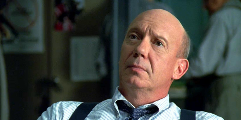 Dann Florek as Don Cragen in Law & Order: SVU leaning back in a tie and suspenders